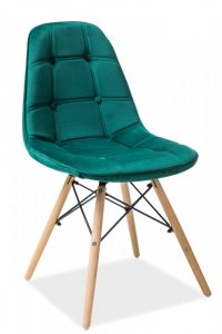 Jídelní židle AXEL III aksamit zelená