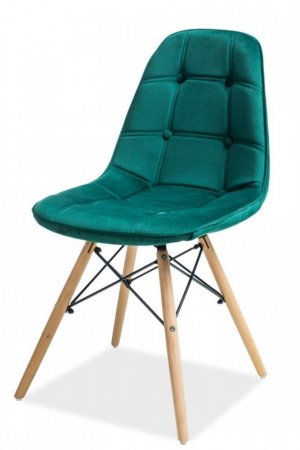 Jídelní židle AXEL III aksamit zelená
